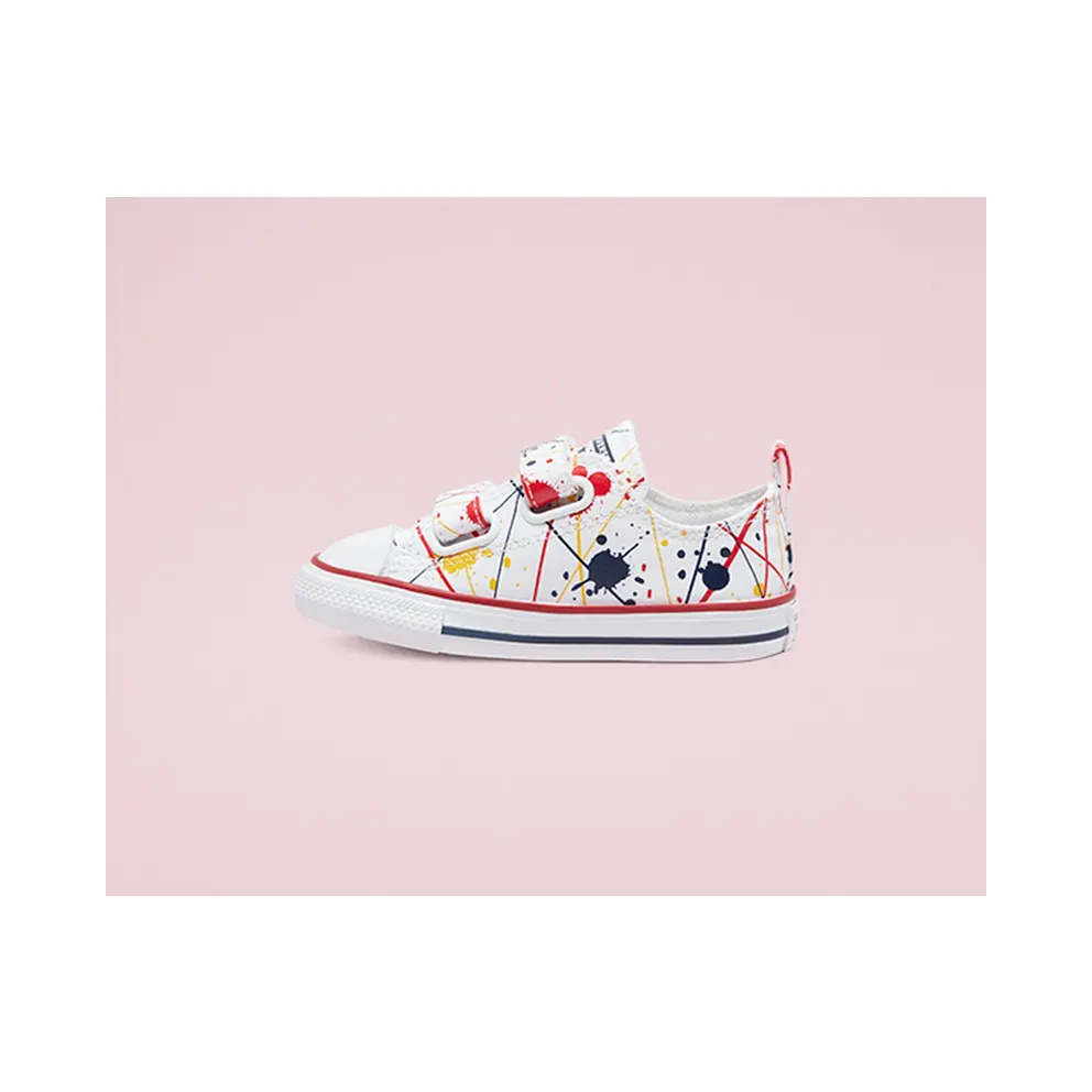 Converse Paint Splatter Easy-On Chuck Taylor All Star Low Top White/multi/garnet (771909C)