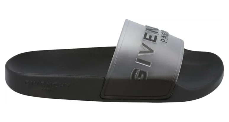 Givenchy Logo Slide Sandals White Black (BE3004-E188-116)