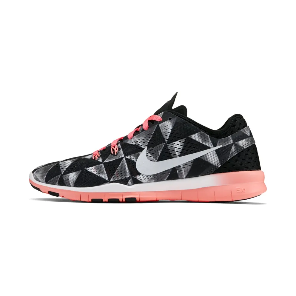 Nike Free 5.0 TR Fit 5 Print Black/White-Lava Glow (W) Black/White-Lava Glow (704695-006)