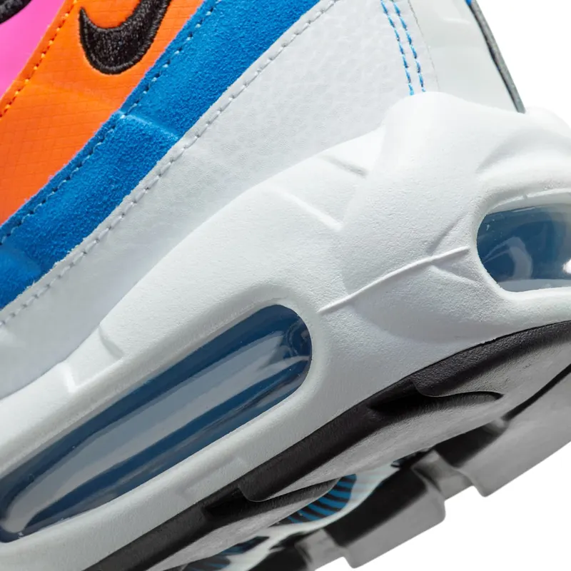 Nike Air Max 95 Essential Multi White/Black-Magma Orange-Active Fuchsia (CW6990-100)