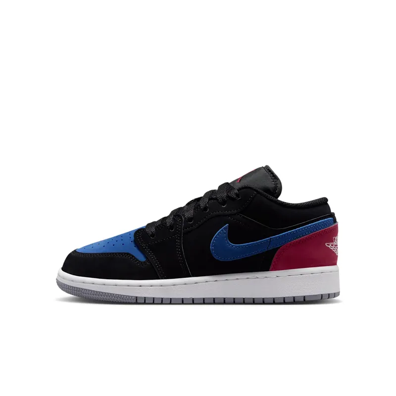 Jordan 1 Low Black True Blue Varsity Red (553560-049)