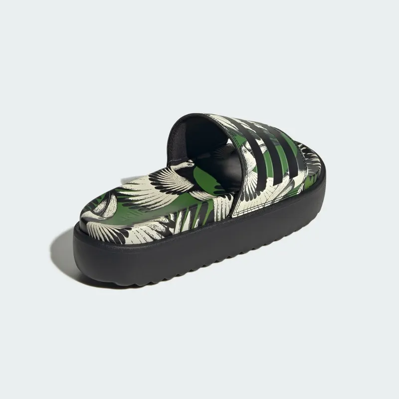 Adidas adilette Platform Slides Crew Green / Core Black / Core Black (JI4754)