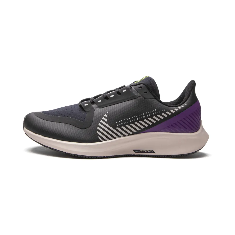 Nike Air Zoom Pegasus 36 Shield GS “Black / Purple” (BQ5705-001)