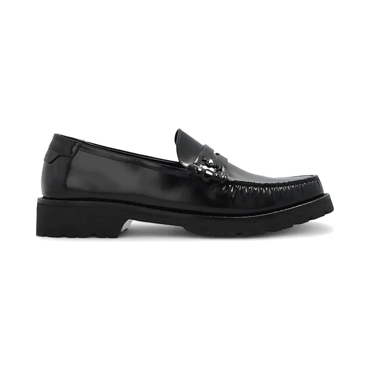 Saint Laurent Le Loafer Chunky Penny Slippers Black (716556 AO9VV 1000)