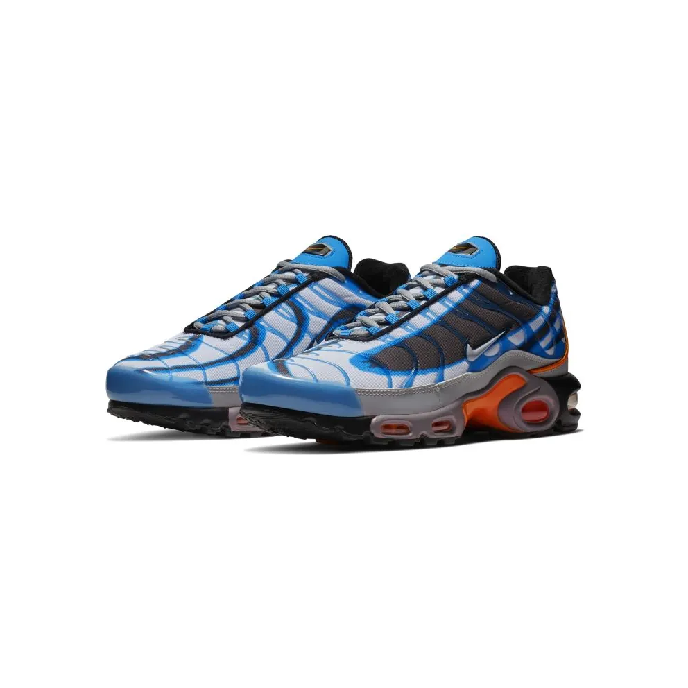 Nike Air Max Plus Deluxe Photo Blue/Wolf Grey-Orange Peel-Black-White-Metallic Silver (815994-400)