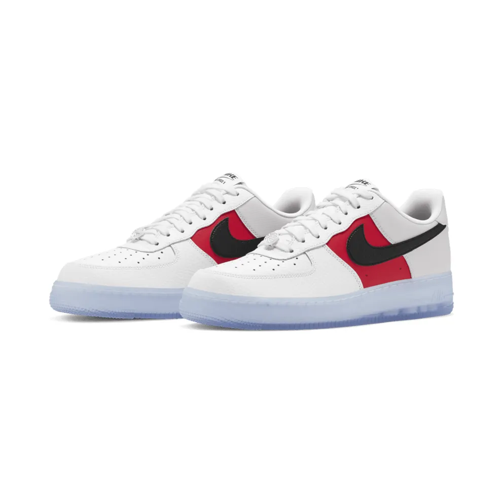 Nike Air Force 1 Low White Red Black (Icy Soles) White/Vast Grey-University Red-Black (CT2295-110)
