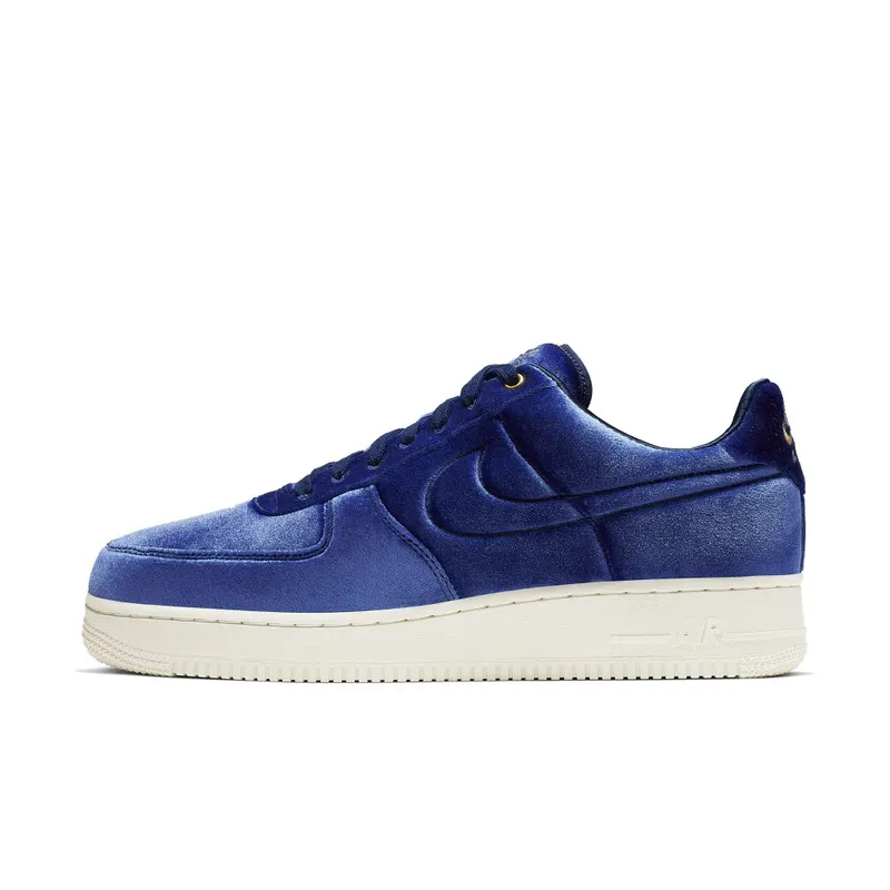 Nike Air Force 1 Low Premium 3 Velour Blue Void Blue Void/Sail-Metallic Gold-Blue Void (AT4144-400)