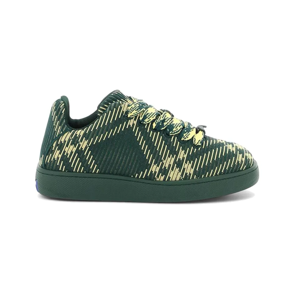 Burberry Check Knit Box Sneaker Green (8081586)