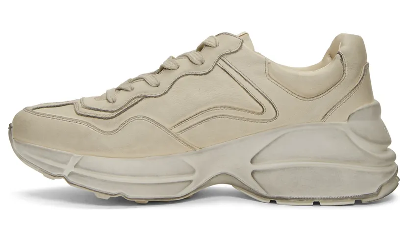Gucci Off-White Rhyton Sneakers (498916 A9L00) (3)