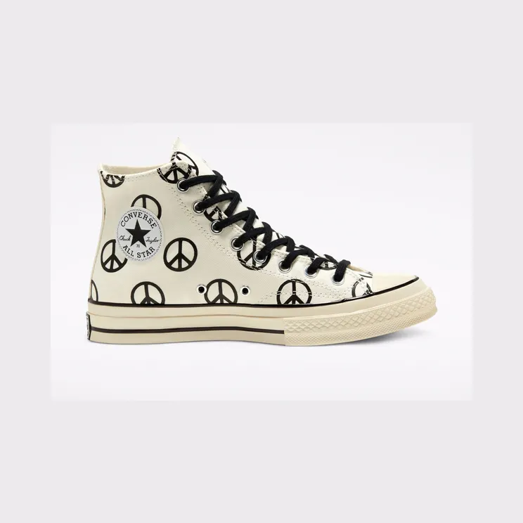 Converse Chuck 70 High ‘Unleash Peace – Egret Black’ Egret/Black/Egret (167912C)