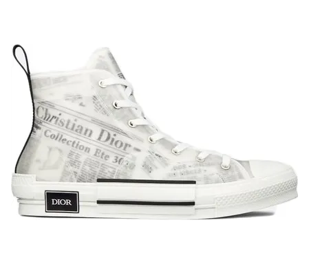 Dior B23 High Top Daniel Asham Newspaper