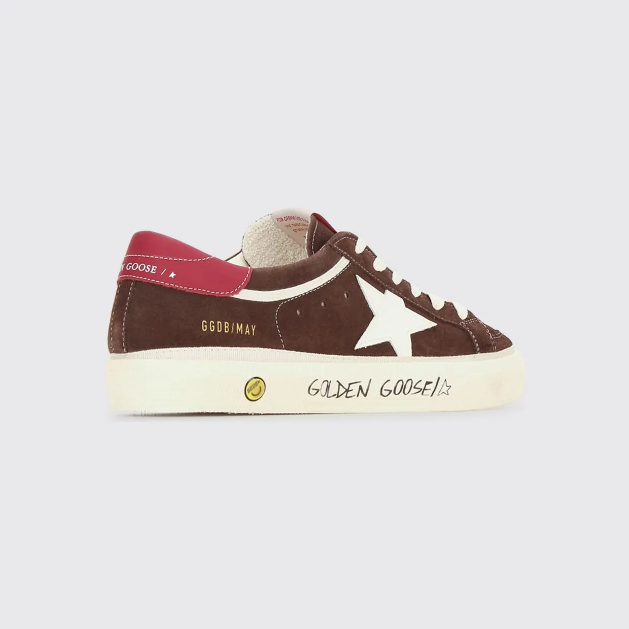 Golden goose Boy’s May Smooth and Suede Calfskin Leather Sneakers Brown (GTF00496F00864555773) (2)