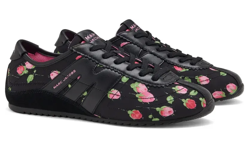 Marc Jacobs The Vintage Floral 400 Bleecker runners – Schwarz (2F6FSN001F03)
