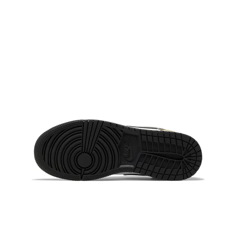 Jordan 1 Low Gold Toe (GS) Metallic Gold/Black-White (CQ9487-700)