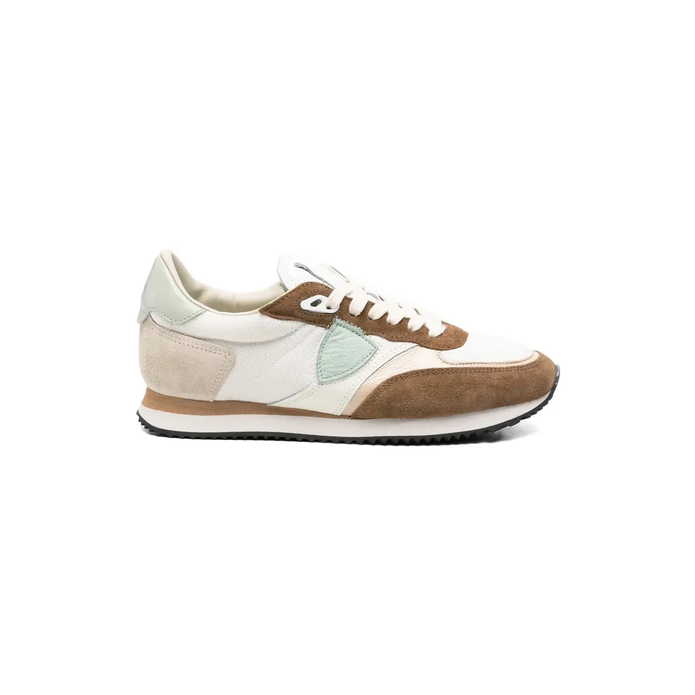 Philippe Model Blville Suede-panel “White/Brown” (BVLD WT01)