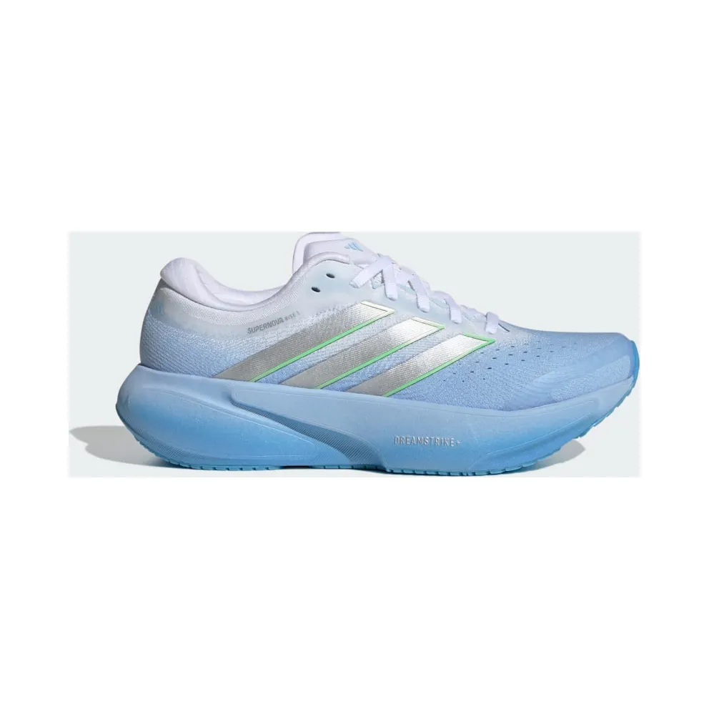 Adidas SUPERNOVA RISE 3 Running Shoes Glow Blue / Silver Metallic / Cloud White (JR1613)
