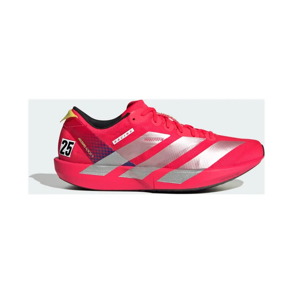 Adidas Adizero Adios 9 Laufschuhe Lucid Red / Silver Metallic / Pure Sulfur (IH5753)