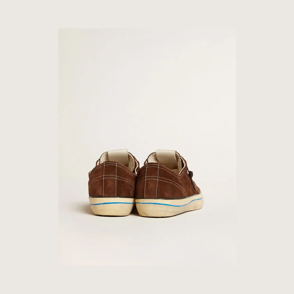 Golden Goose V-Star Ltd Sneakers In Dark Brown Suede With Tone-On-Tone Star (GMF00129.F003092.55480) (4)