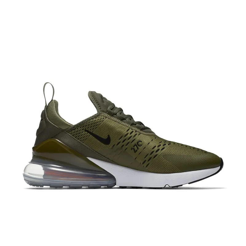 Nike Air Max 270 Medium Olive Medium Olive/Black-Total Orange-White (AH8050-201)
