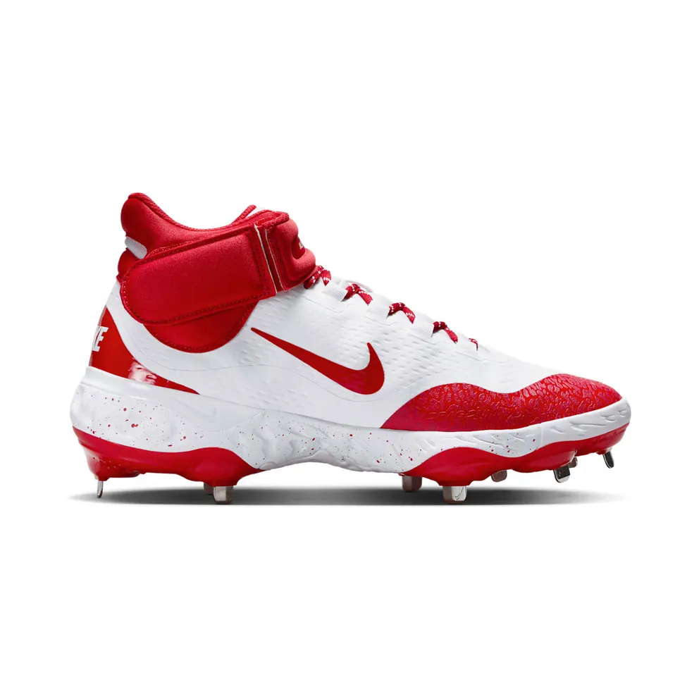 Nike Alpha Huarache Elite 4 Mid White University Red (FD2744-106)