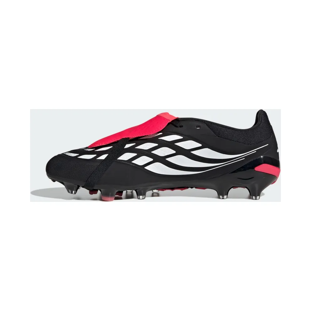 Adidas Predator Pro Fold-Over Tongue AG “Core Black Cloud White Lucid Red” (KI6297)