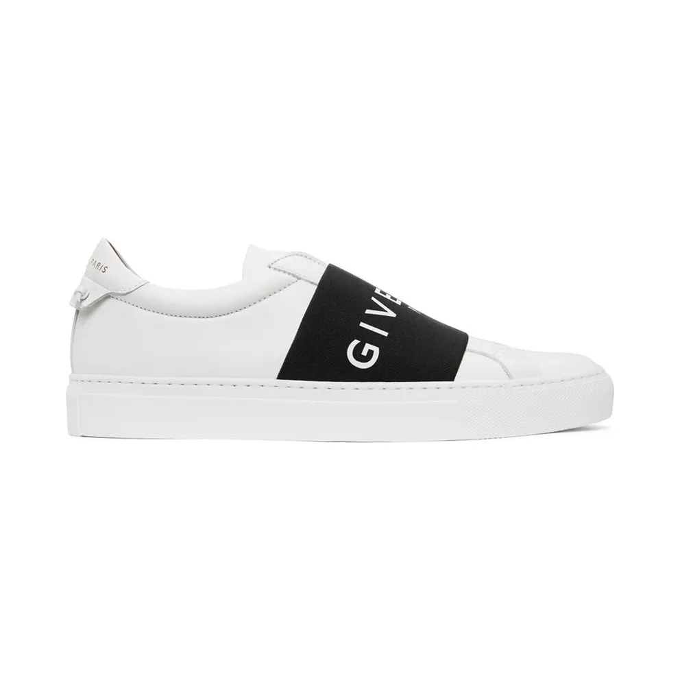 Givenchy White and Red Elastic Urban Street Sneakers (BH0002H0FU)
