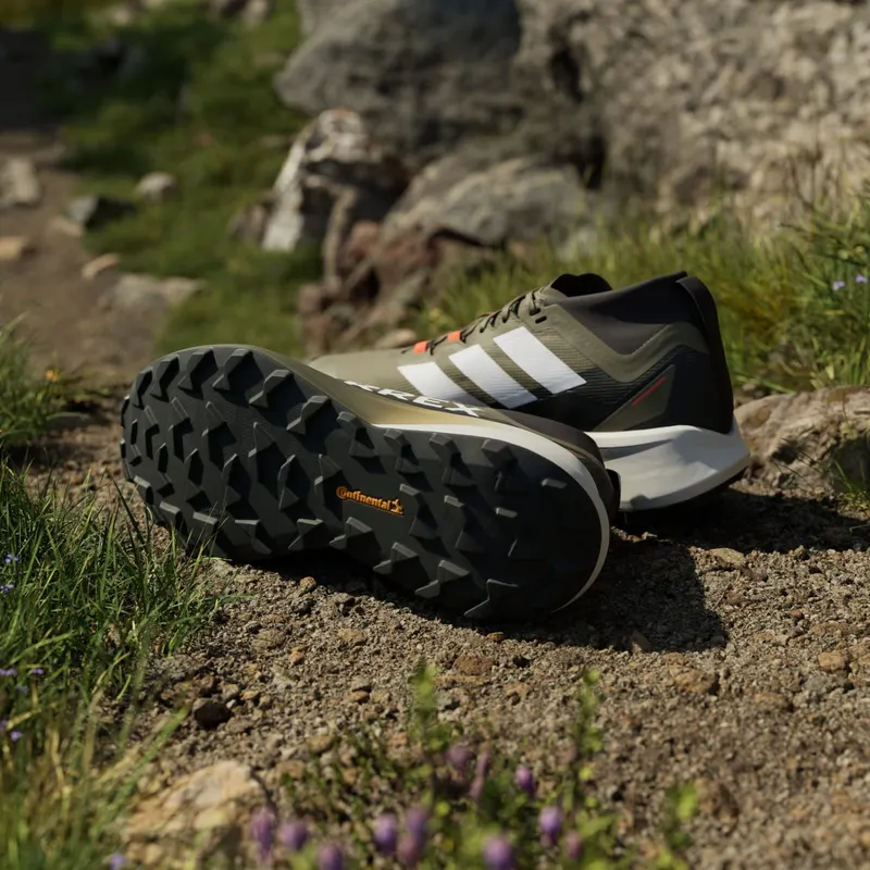 Adidas Terrex Agravic GTX Trail Running Olive Strata / Cloud White / Semi Impact Orange (JP7252)