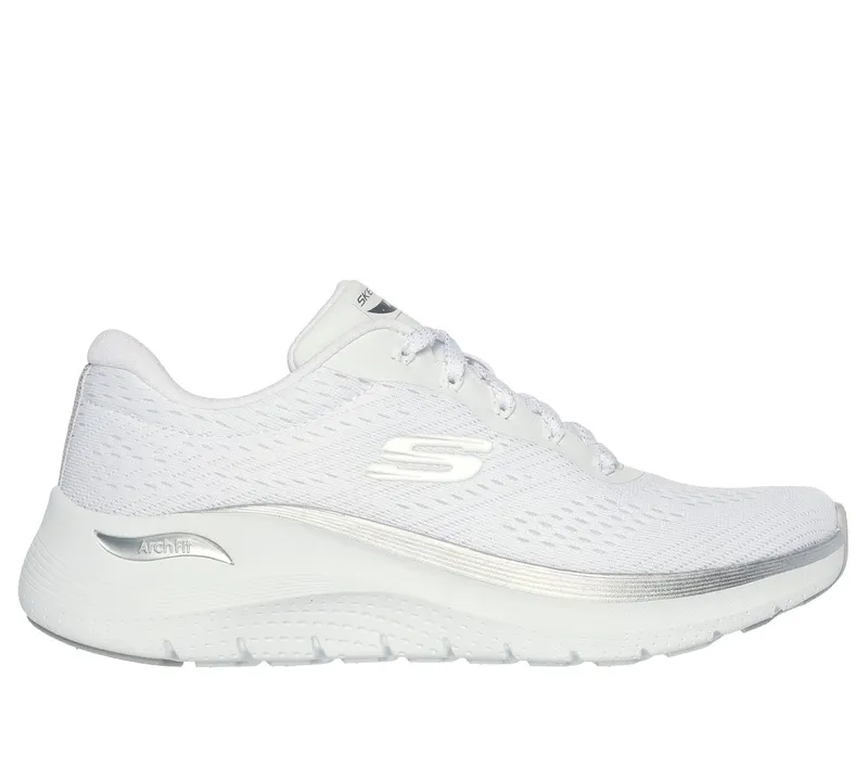 Skechers Arch Fit 2.0 – Glow The Distance Sneaker White/Silver