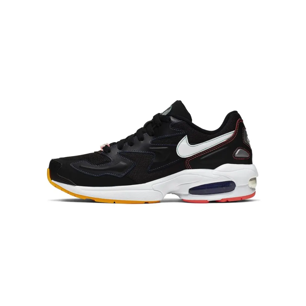 Nike Air Max2 Light Black Contrast Stitching (W) Black/White-Psychic Purple-University Gold-Flash Crimson-Kinetic Green (CK0739-001)