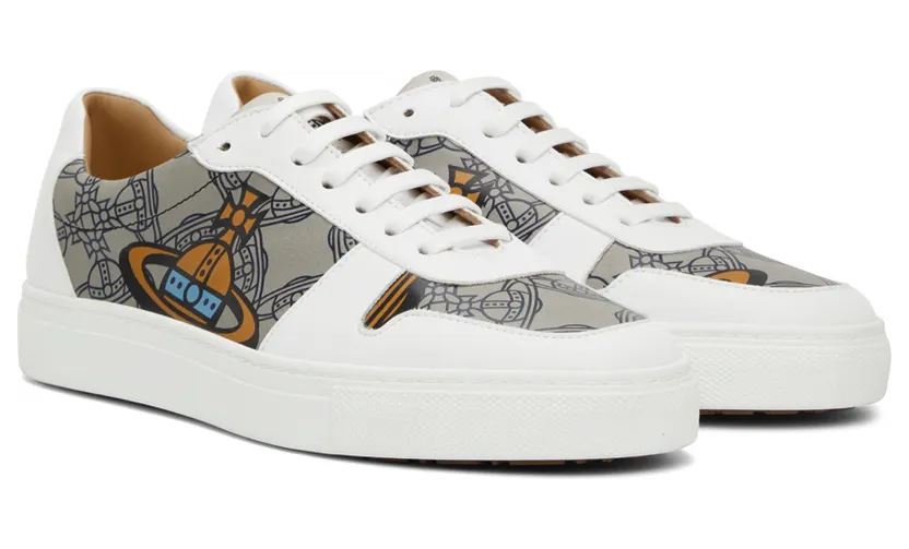 Vivienne Westwood White Apollo Low-Top Sneakers (75020002M-C0008-) (4)