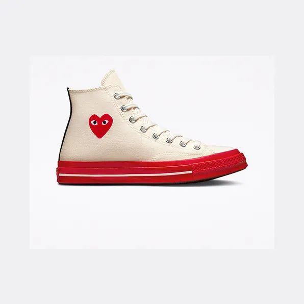 Converse Converse x Comme des Garçons PLAY Chuck 70 Pristine/rood/egret
