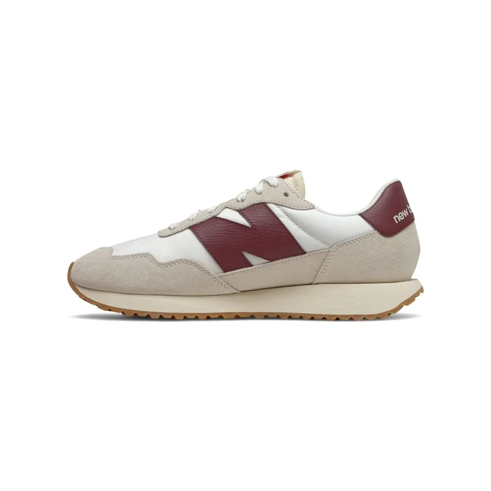 New Balance 237 White Burgundy (MS237SB)
