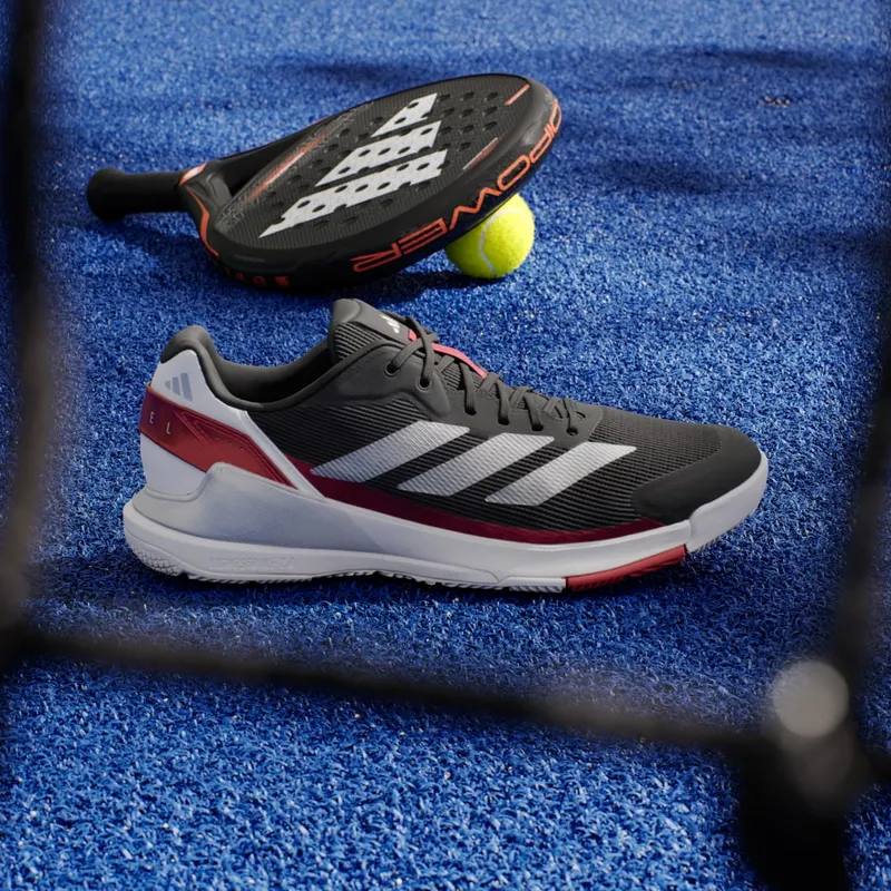 Adidas Crazyquick Padel Core Black / Silver Metallic / Lucid Red (JP9591)