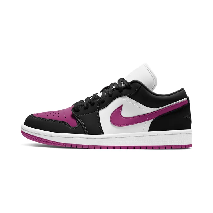 Air Jordan 1 Low “Black / White / Cactus Flower” (DC0774-005)