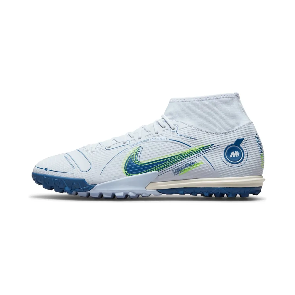 Nike Superfly 8 Academy TF Football Grey Light Marine (DJ2878-054)