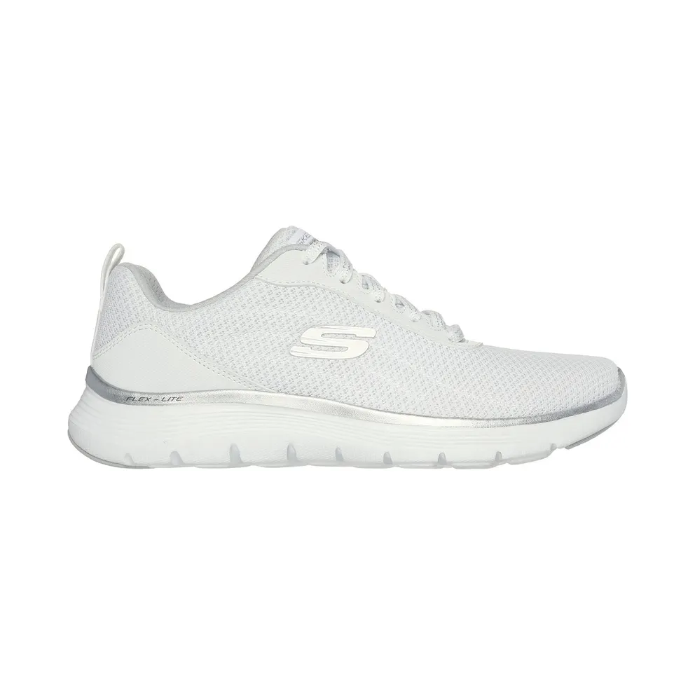 Skechers Flex Appeal 5.0 – Uptake Sneaker White/Silver
