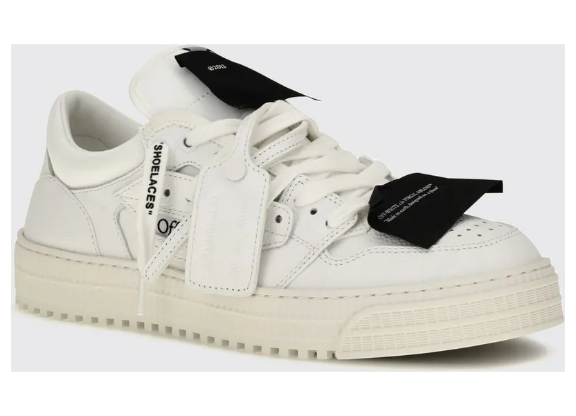 Off-White 3.0 Court Grained Calfskin Low Top Sneakers White (M29KC9L0010110V)