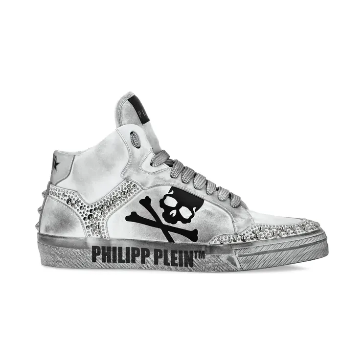 Philipp Plein Retrokickz TM met studs “White” (SAESUSC0683PLE075N)
