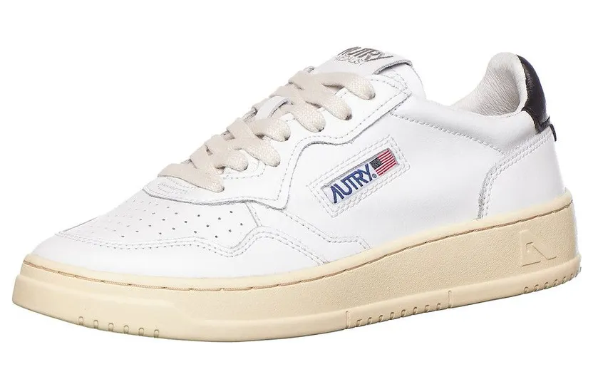 Autry Medalist Low Leather / Leather White / Black (AULWLL22) (2)