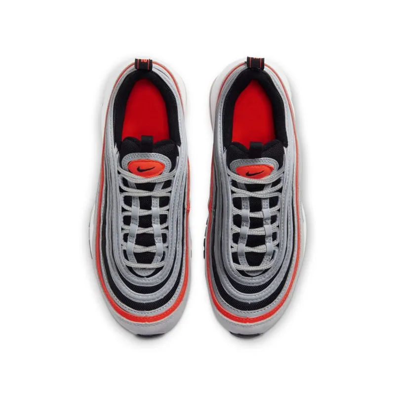 Nike Air Max 97 Wolf Grey Radiant Red (GS) Wolf Grey/Radiant Red-Black-White (921522-025)