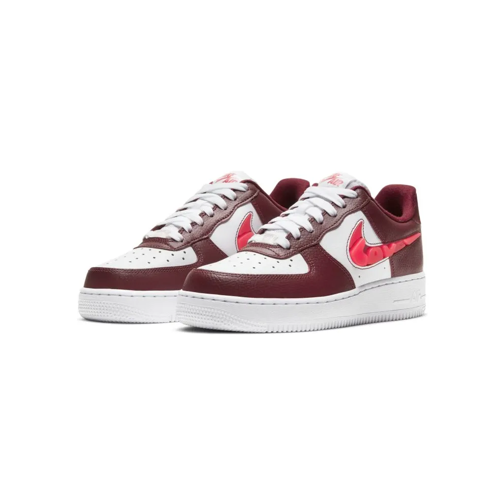 Nike Air Force 1 Low Love for All (W) White/Dark Red-Red (CV8482-600)