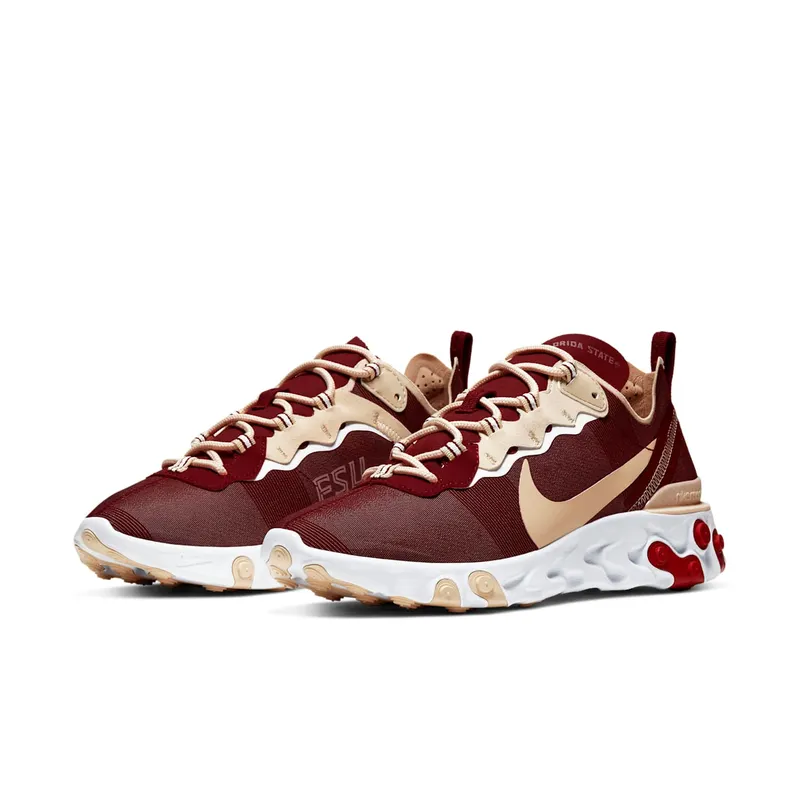 Nike React Element 55 FSU Team Maroon/White-Team Gold (CK4838-600)