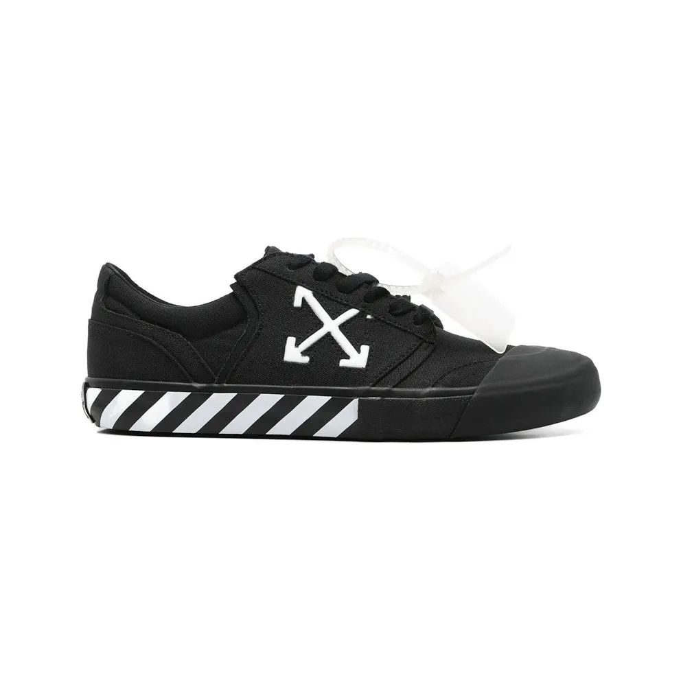 OFF-WHITE Vulc Undercut Low Canvas Black White (OMIA2A2F25FAB0011001)
