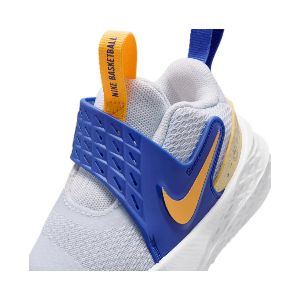 Nike Team Hustle D 12 Football Grey Lapis Laser Orange (HF6281-020)