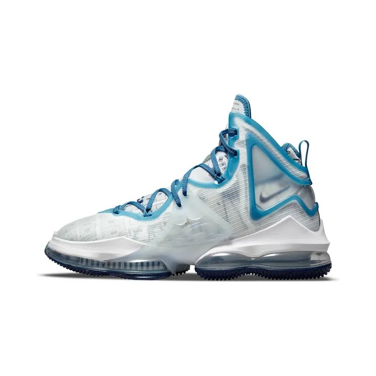 Nike LeBron 19 “White / Blue Void / Dutch Blue” (DC9338-100)