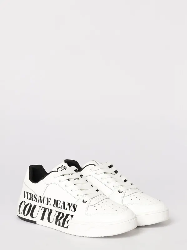 Versace Leather with Logo Print White (80YA3SJ5ZPB88003)