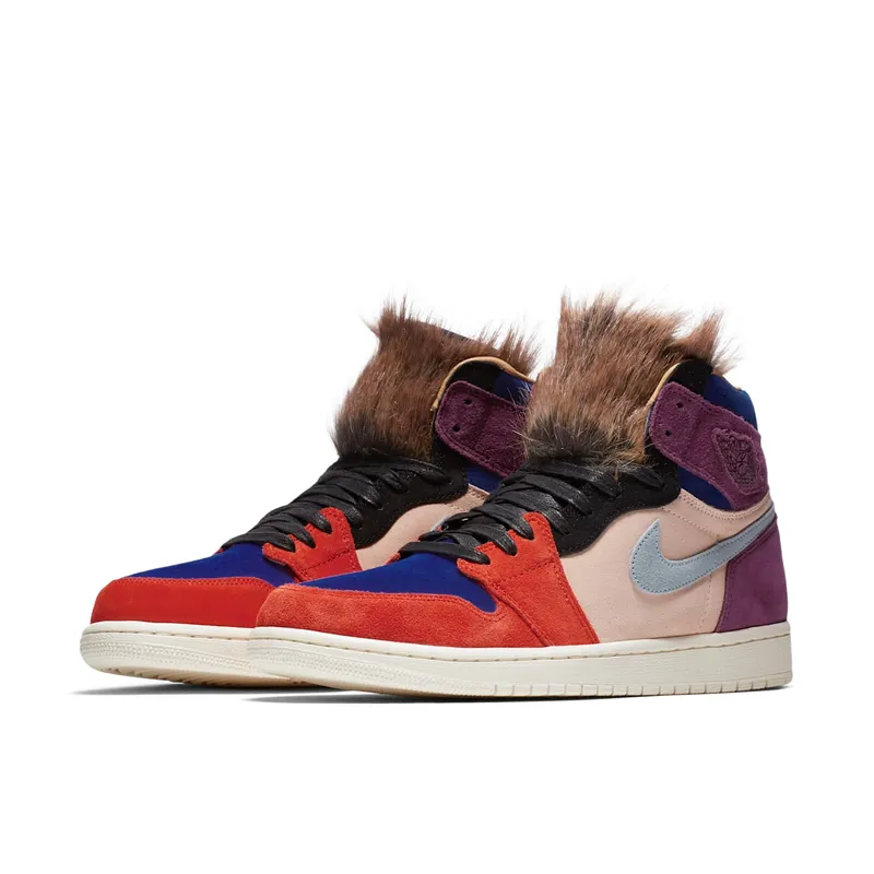 Jordan 1 Retro High Aleali May Court Lux (W) Bordeaux/Light Armory Blue-Sunset Tint (BV2613-600)