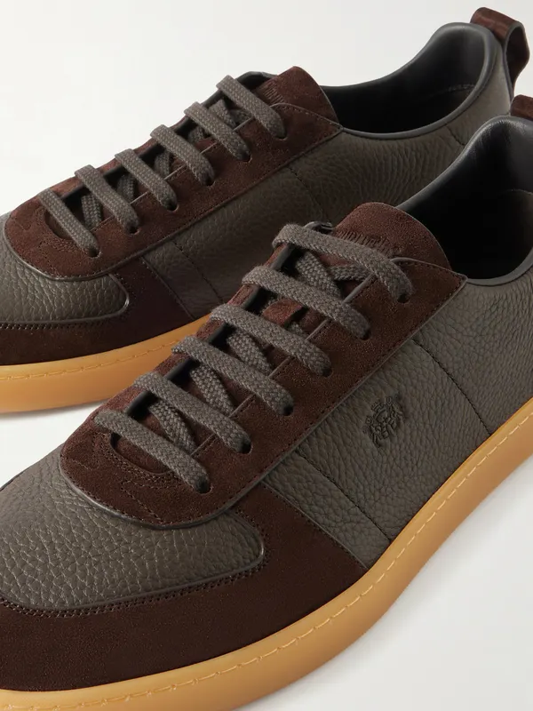 Church’s Repton Textured-Leather and Deerskin Sneakers Brown (EEG092) (5)
