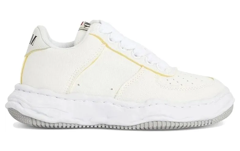 Maison Mihara Yasuhiro Wayne OG Sole Canvas Low White Canvas Sponge (A14FW731-WHT)