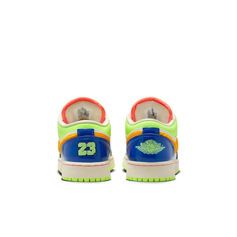 Jordan 1 Low White Coconut Milk Ghost Green Laser Orange (FB1835-181)